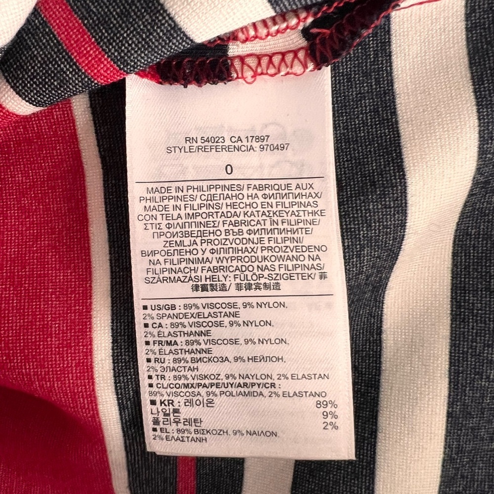 Banana Republic Red and Black Striped Dress - Picture 6 of 6